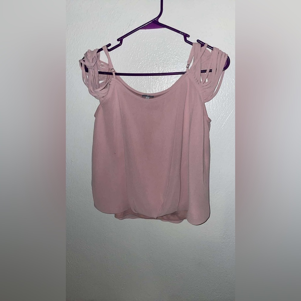 Pink Sleeveless Blouse